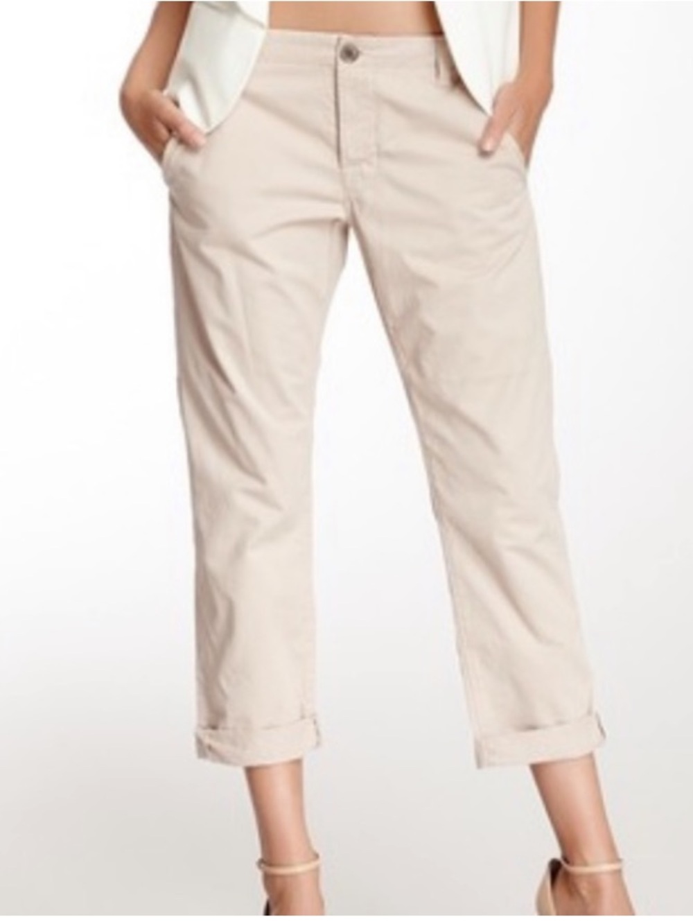 J Brand Inez Chino Low Rise Cropped Pants in Solstice, size 29